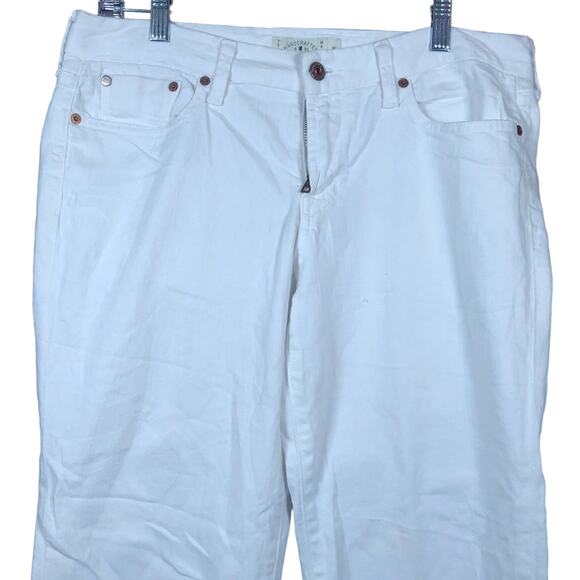 Lucky Brand Womens Jeans White Sweet Crop Capris Mid Rise Stretch 10/30 - Picture 1 of 11